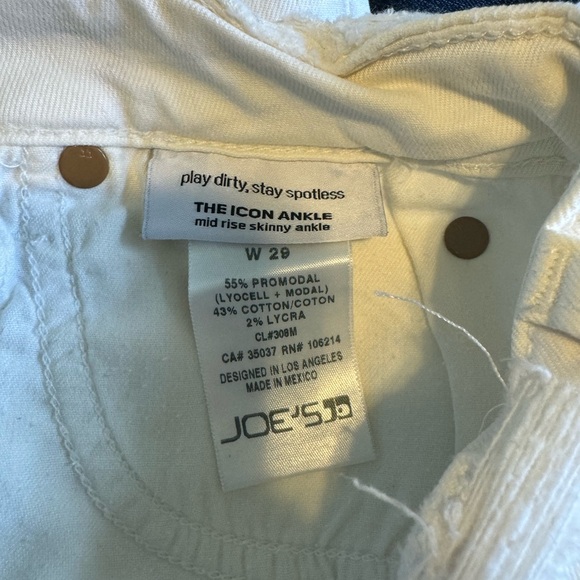 Joe jeans- white destroyed icon skinny jeans - Picture 4 of 7